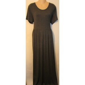 VIISHOW PLUS CHARCOAL GRAY MAXI DRESS WITH POCKETS SIZE 2XL NWT D152